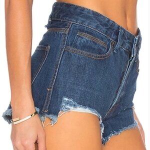 Free People Logan Denim Shorts in Rinse Wash Size 25